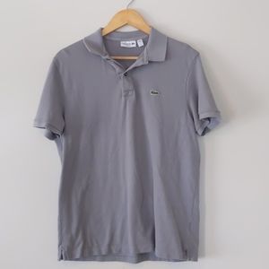 Grey Lacoste Polo